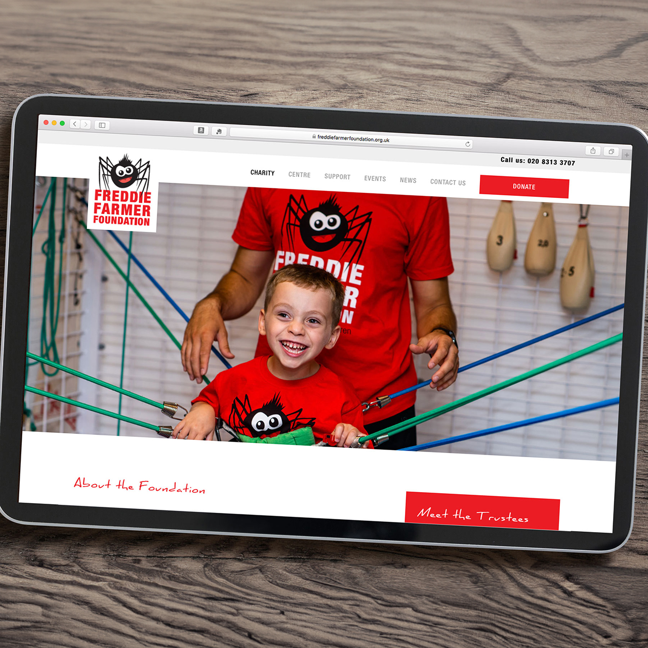 Freddie Farmer website design