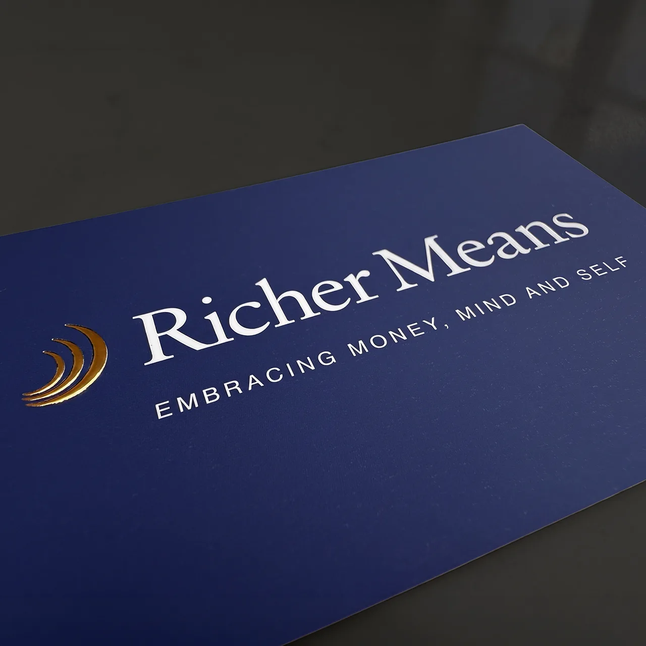 Richer Means financial brand design